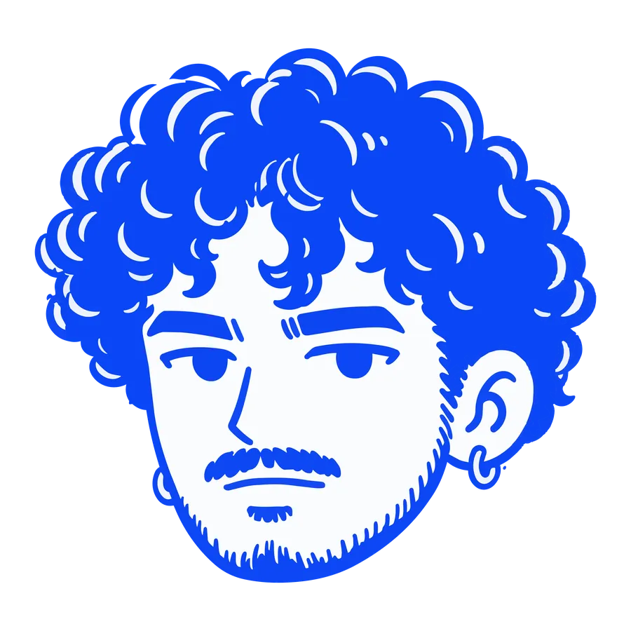 Illustrated portrait of Dhruv